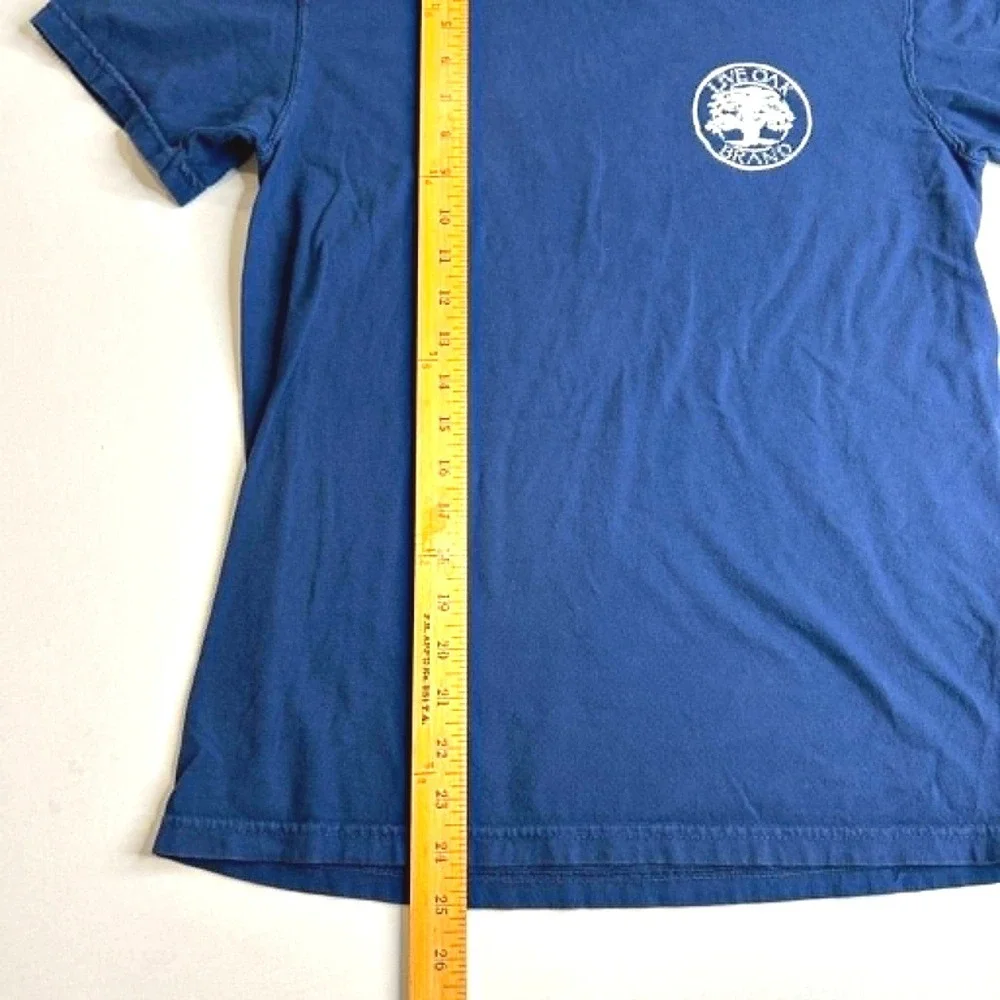 Live Oak Brand Maryland Flag Graphic T-Shirt Navy Blue Comfort Colors Small